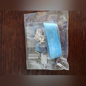 Disney Blue Lanyard with Silver Charms